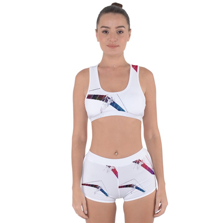 Paragliders T-shirtparaglider Sport Art #paraglider T-shirt Racerback Boyleg Bikini Set