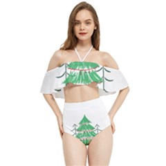 Family Matching Costume T- Shirt Family Matching Costume Family Christmas 2022 Xmas Pajamas T- Shirt Halter Flowy Bikini Set  by ZUXUMI