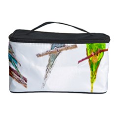 Parakeet T-shirtlots Of Colorful Parakeets - Cute Little Birds T-shirt Cosmetic Storage Case