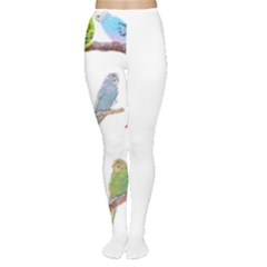 Parakeet T-shirtlots Of Colorful Parakeets - Cute Little Birds T-shirt Tights