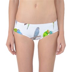 Parakeet T-shirtlots Of Colorful Parakeets - Cute Little Birds T-shirt Classic Bikini Bottoms