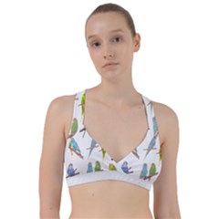 Parakeet T-shirtlots Of Colorful Parakeets - Cute Little Birds T-shirt Sweetheart Sports Bra