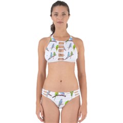 Parakeet T-shirtlots Of Colorful Parakeets - Cute Little Birds T-shirt Perfectly Cut Out Bikini Set