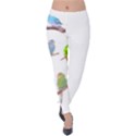 Parakeet T-shirtlots Of Colorful Parakeets - Cute Little Birds T-shirt Velvet Leggings View1