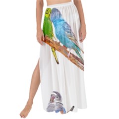 Parakeet T-shirtlots Of Colorful Parakeets - Cute Little Birds T-shirt Maxi Chiffon Tie-Up Sarong