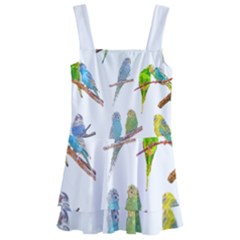 Parakeet T-shirtlots Of Colorful Parakeets - Cute Little Birds T-shirt Kids  Layered Skirt Swimsuit