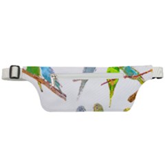 Parakeet T-shirtlots Of Colorful Parakeets - Cute Little Birds T-shirt Active Waist Bag