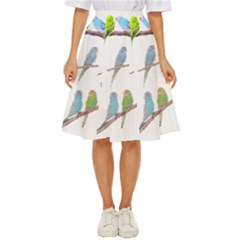 Parakeet T-shirtlots Of Colorful Parakeets - Cute Little Birds T-shirt Classic Short Skirt