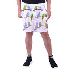 Parakeet T-shirtlots Of Colorful Parakeets - Cute Little Birds T-shirt Men s Pocket Shorts