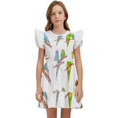 Parakeet T-shirtlots Of Colorful Parakeets - Cute Little Birds T-shirt Kids  Winged Sleeve Dress