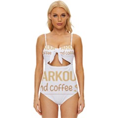 Parkour T-shirtif It Involves Coffee Parkour T-shirt Knot Front One-piece Swimsuit by EnriqueJohnson