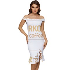 Parkour T-shirtif It Involves Coffee Parkour T-shirt Off Shoulder Ruffle Split Hem Bodycon Dress by EnriqueJohnson