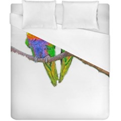 Parrots T-shirtcute Rainbow Loris - Lorikeet T-shirt Duvet Cover (california King Size) by EnriqueJohnson