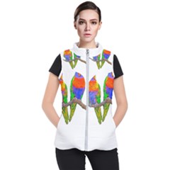 Parrots T-shirtcute Rainbow Loris - Lorikeet T-shirt Women s Puffer Vest by EnriqueJohnson