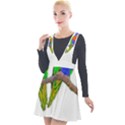 Parrots T-shirtcute Rainbow Loris - Lorikeet T-shirt Plunge Pinafore Velour Dress View1