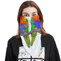 Parrots T-shirtcute Rainbow Loris - Lorikeet T-shirt Face Covering Bandana (triangle) by EnriqueJohnson