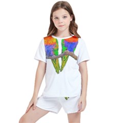 Parrots T-shirtcute Rainbow Loris - Lorikeet T-shirt Kids  T-shirt And Sports Shorts Set by EnriqueJohnson