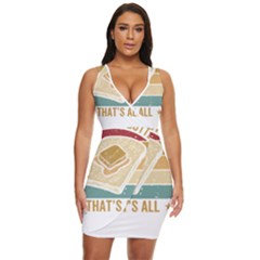 Bread Baking T- Shirt Funny Bread Baking Baker Bake The World A Butter Place T- Shirt Draped Bodycon Dress by JamesGoode