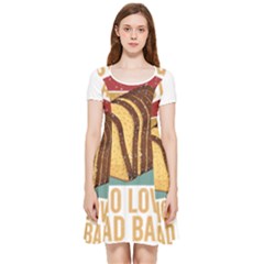 Bread Baking T- Shirt Funny Bread Baking Baker Crust A Girl Who Loves Bread Baking T- Shirt (1) Inside Out Cap Sleeve Dress by JamesGoode