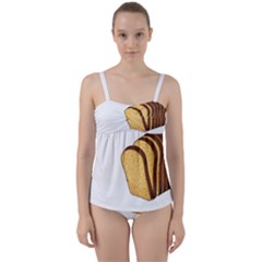 Bread Baking T- Shirt Funny Bread Baking Baker Crust A Girl Who Loves Bread Baking T- Shirt (2) Twist Front Tankini Set by JamesGoode