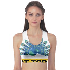 Peacock T-shirtnope Not Today Peacock 86 T-shirt Fitness Sports Bra by EnriqueJohnson