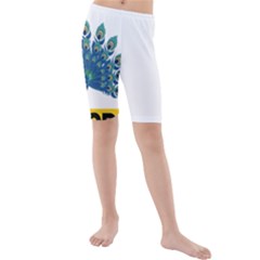 Peacock T-shirtnope Not Today Peacock 86 T-shirt Kids  Mid Length Swim Shorts by EnriqueJohnson