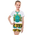 Peacock T-shirtnope Not Today Peacock 138 T-shirt Kids  Mesh T-Shirt and Shorts Set View1