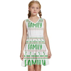 Faulkner Family Christmas T- Shirt Legend Faulkner Family Christmas T- Shirt Kids  Sleeveless Tiered Mini Dress by ZUXUMI