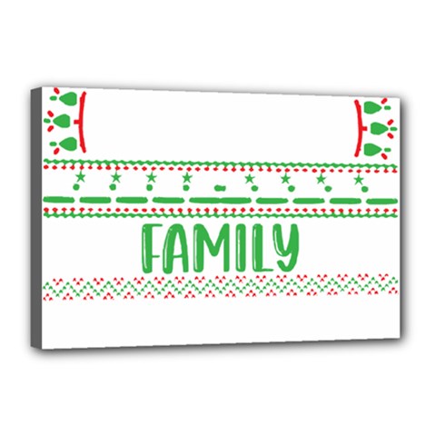 Faulkner Family Christmas T- Shirt Legend Faulkner Family Christmas T- Shirt Canvas 18  X 12  (stretched) by ZUXUMI