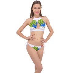 Peacock T-shirtsteal Your Heart Peacock 192 T-shirt Cross Front Halter Bikini Set by EnriqueJohnson