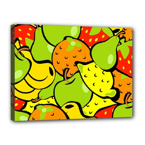 Fruit Food Wallpaper Canvas 16  X 12  (stretched) by Dutashop