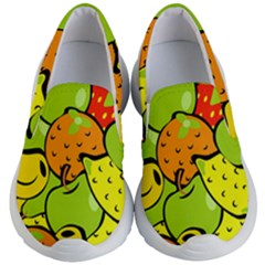 Fruit Food Wallpaper Kids Lightweight Slip Ons by Dutashop