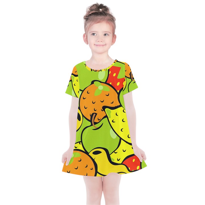 Fruit Food Wallpaper Kids  Simple Cotton Dress