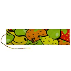 Fruit Food Wallpaper Roll Up Canvas Pencil Holder (l) by Dutashop