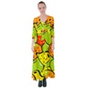 Fruit Food Wallpaper Button Up Maxi Dress View1