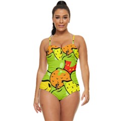 Fruit Food Wallpaper Retro Full Coverage Swimsuit by Dutashop