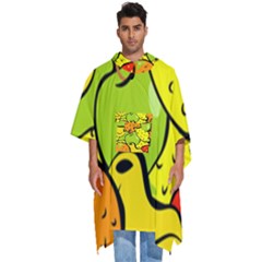 Fruit Food Wallpaper Men s Hooded Rain Ponchos by Dutashop