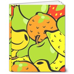 Fruit Food Wallpaper 8  X 10  Hardcover Notebook by Dutashop