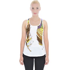 Feathers Design T- Shirtfeathers T- Shirt Piece Up Tank Top