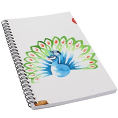 Peacock T-shirtsteal Your Heart Peacock 203 T-shirt 5 5  X 8 5  Notebook by EnriqueJohnson