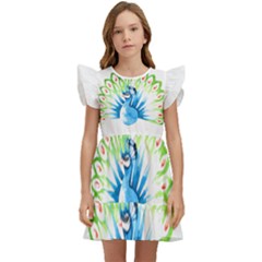 Peacock T-shirtsteal Your Heart Peacock 203 T-shirt Kids  Winged Sleeve Dress