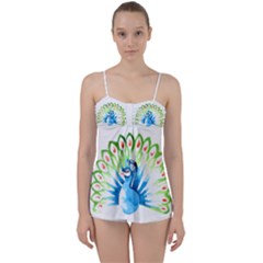 Peacock T-shirtsteal Your Heart Peacock 203 T-shirt Babydoll Tankini Top by EnriqueJohnson