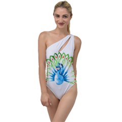 Peacock T-shirtsteal Your Heart Peacock 203 T-shirt To One Side Swimsuit by EnriqueJohnson