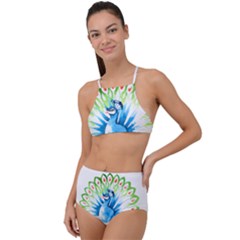 Peacock T-shirtsteal Your Heart Peacock 203 T-shirt Halter Tankini Set by EnriqueJohnson