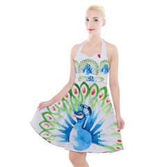 Peacock T-shirtsteal Your Heart Peacock 203 T-shirt Halter Party Swing Dress  by EnriqueJohnson