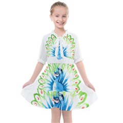 Peacock T-shirtsteal Your Heart Peacock 203 T-shirt Kids  All Frills Chiffon Dress by EnriqueJohnson