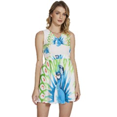 Peacock T-shirtsteal Your Heart Peacock 203 T-shirt Sleeveless High Waist Mini Dress by EnriqueJohnson