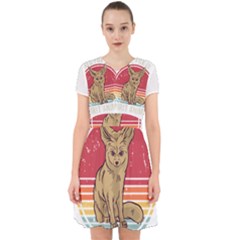 Fennec Fox T- Shirt Fennec Fox Is My Spirit Animal T- Shirt Adorable In Chiffon Dress by ZUXUMI