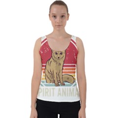 Fennec Fox T- Shirt Fennec Fox Is My Spirit Animal T- Shirt Velvet Tank Top by ZUXUMI