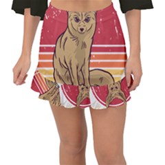 Fennec Fox T- Shirt Fennec Fox Is My Spirit Animal T- Shirt Fishtail Mini Chiffon Skirt by ZUXUMI